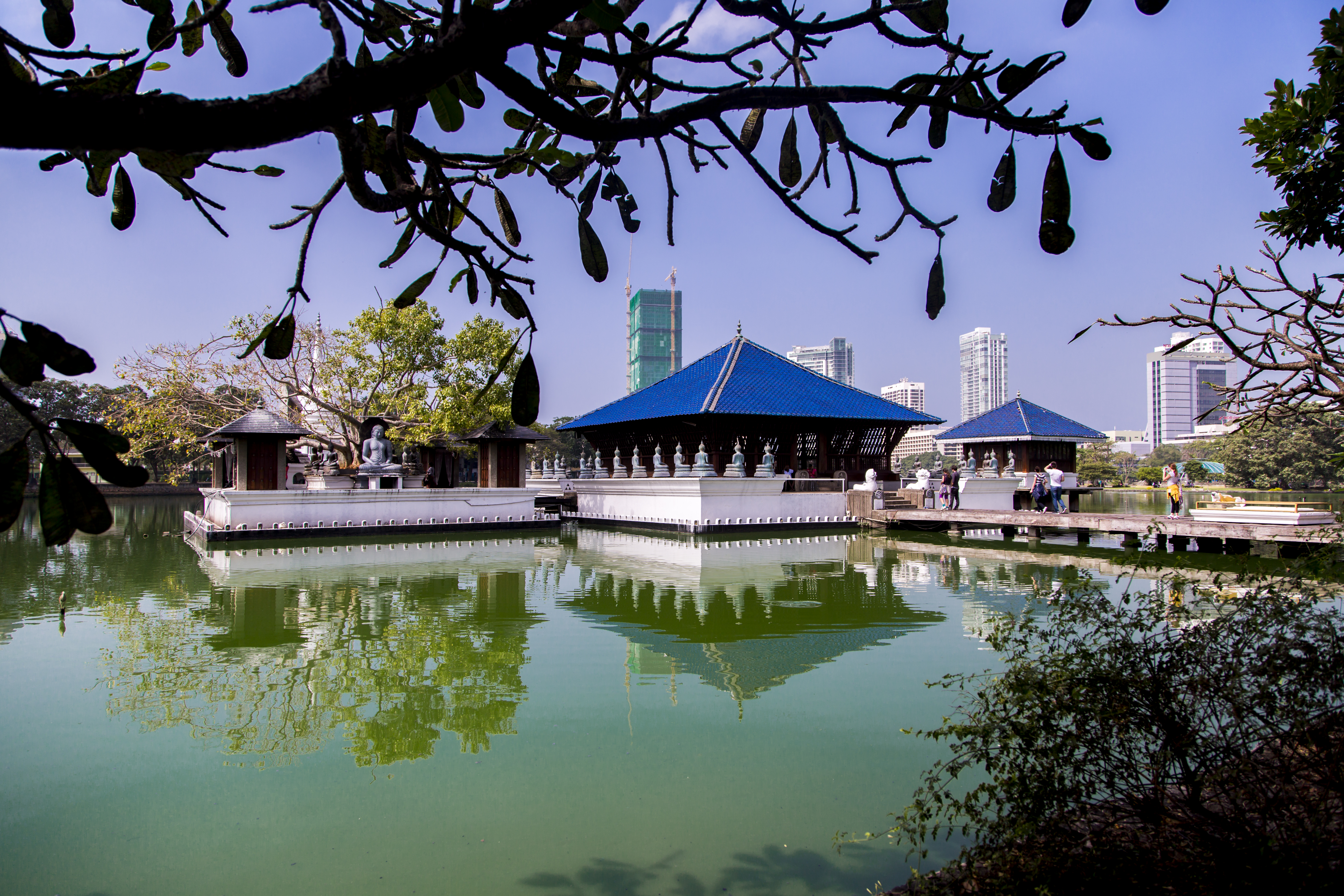 Gangaramaya Temple in Colombo, Sri Lanka